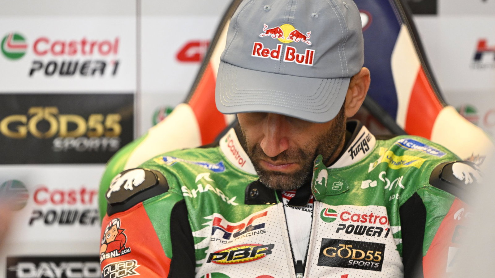 Johann Zarco, 2026 MotoGP Catalan Grand Prix, pit box. Credit: Gold and Goose.