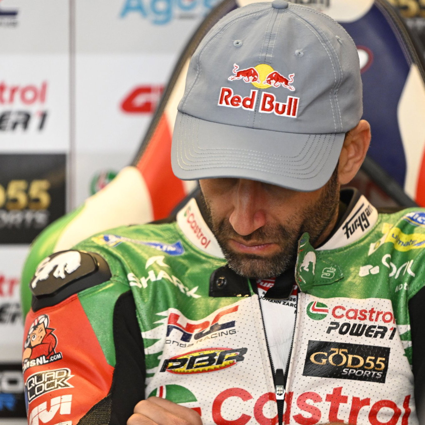 Johann Zarco, 2026 MotoGP Catalan Grand Prix, pit box. Credit: Gold and Goose.