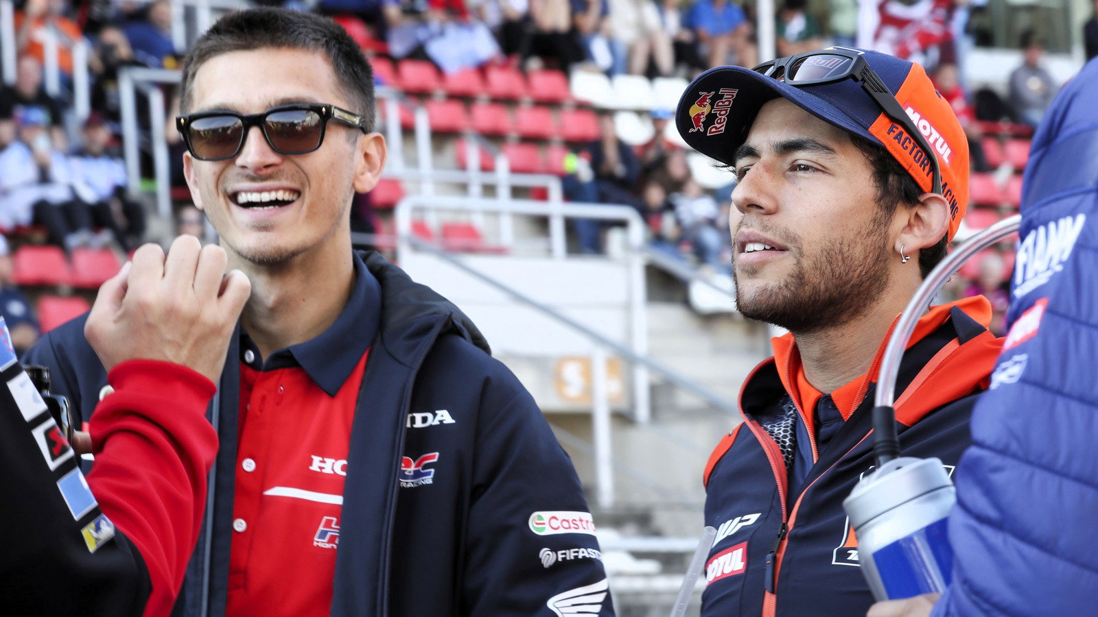 Luca Marini and Tech3 KTM's Enea Bastianini.
