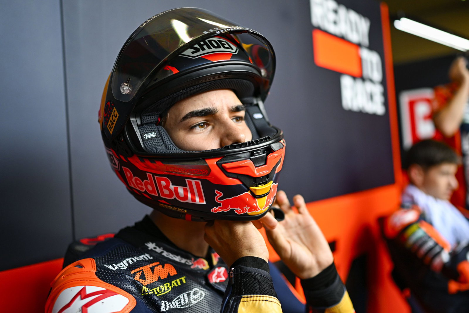 Brian Uriarte, Red Bull KTM Ajo pit box. Credit: Gold and Goose.