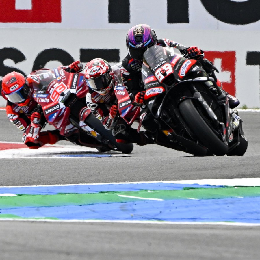 Jorge Martin, Pecco Bagnaia, Marc Marquez, Assen 2026.