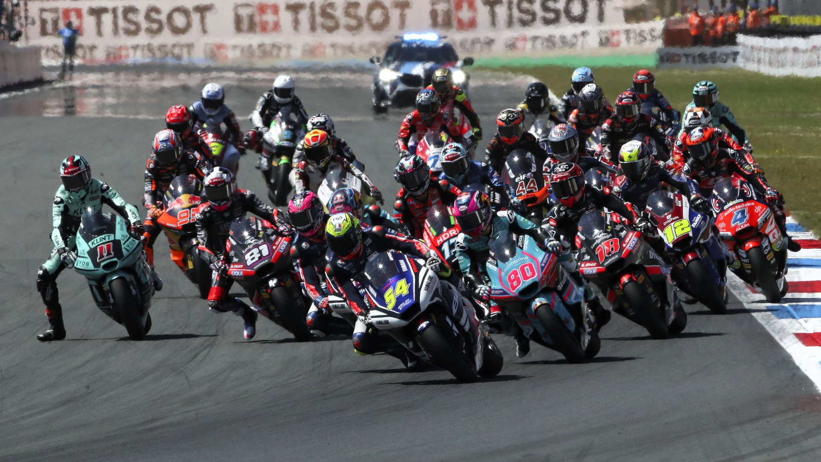 Dutch Moto2 Grand Prix start.