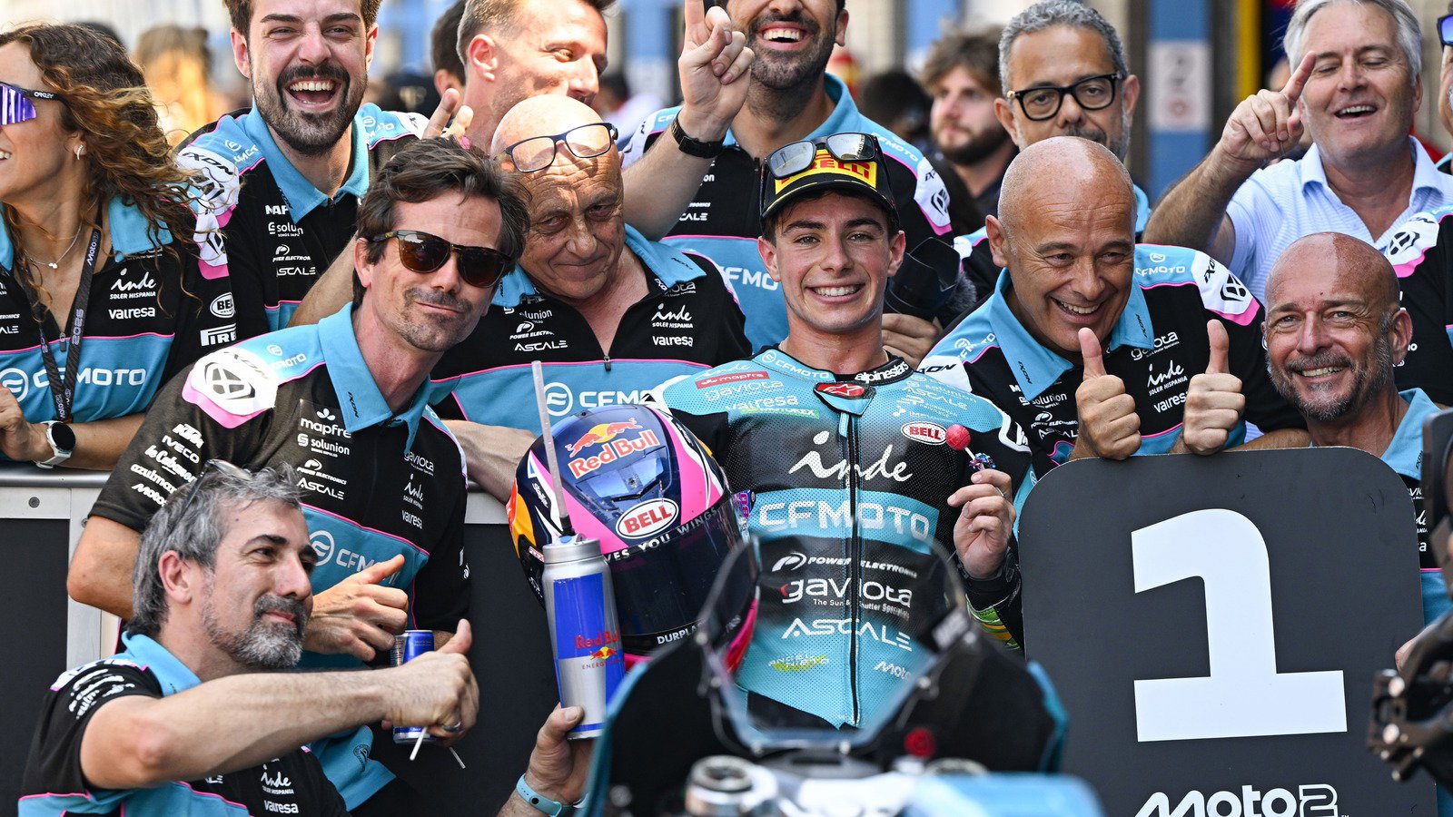 David Alonso, Aspar team, 2026 Dutch Moto2 Grand Prix.