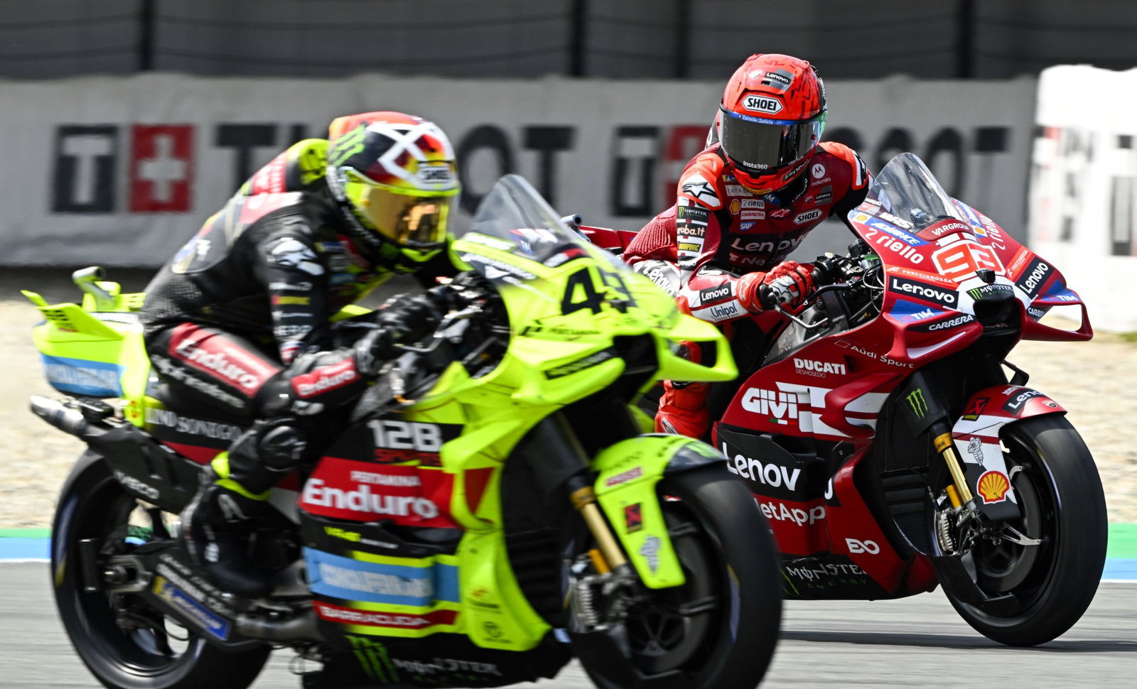 Fabio di Giannantonio, Marc Marquez, 2026 Dutch MotoGP.