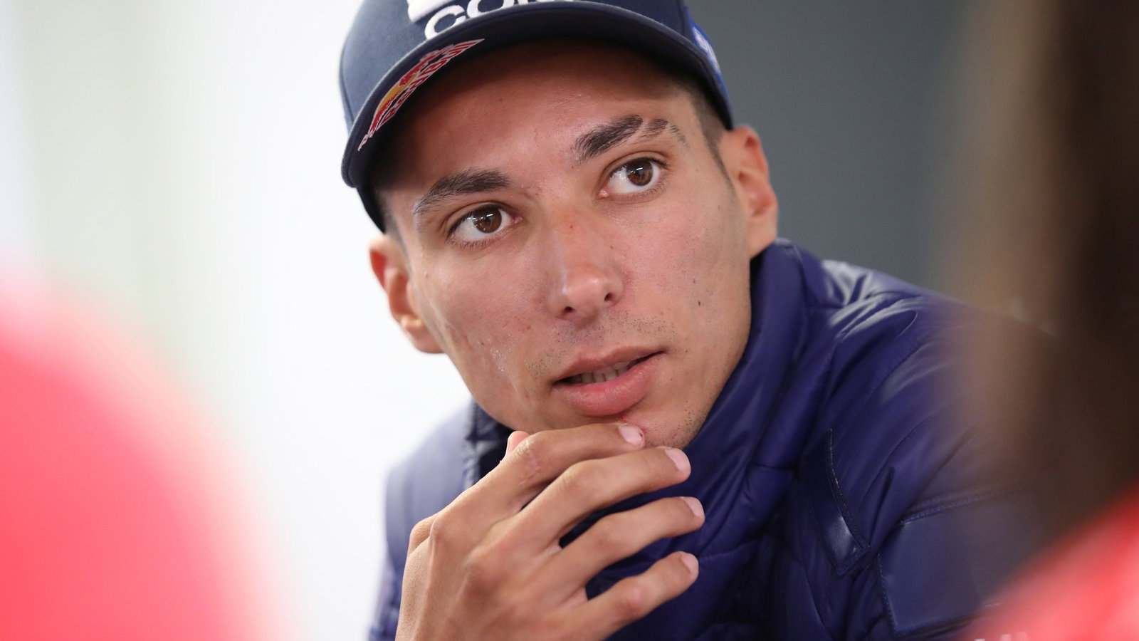 Toprak Razgatlioglu speaks to the media at 2026 MotoGP British Grand Prix. Credit: Gold and Goose.