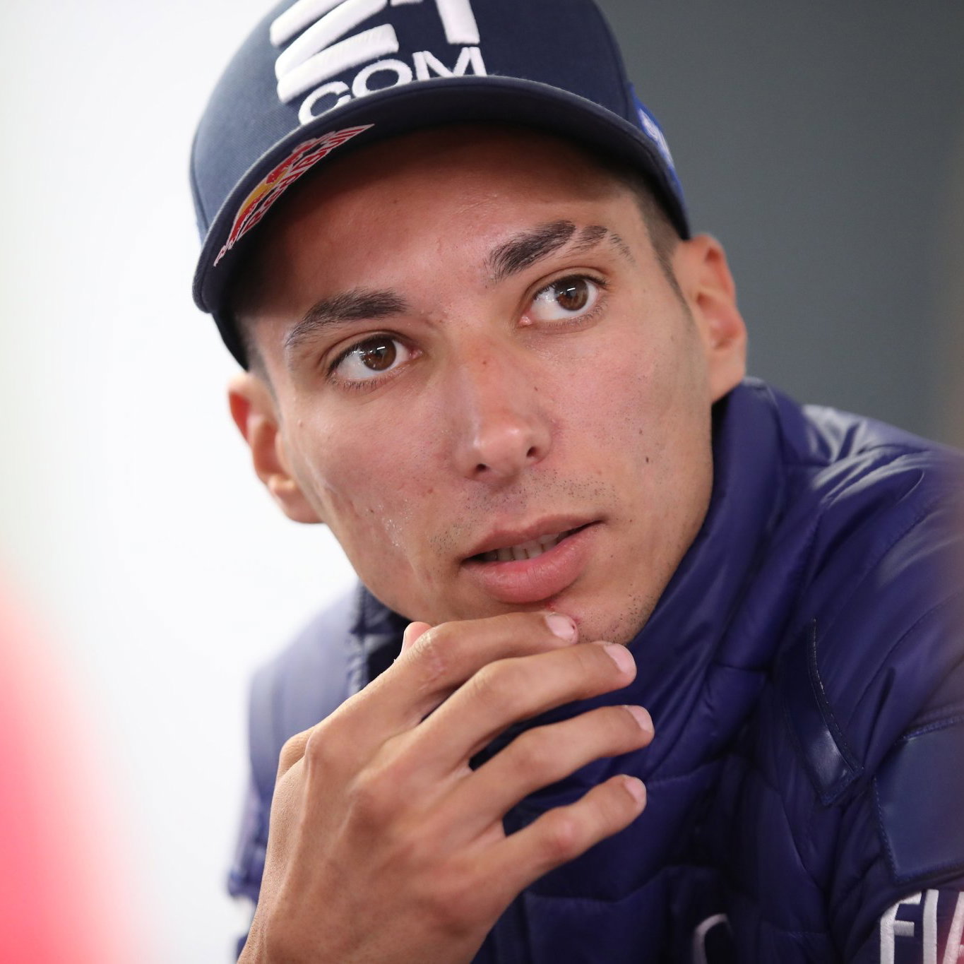 Toprak Razgatlioglu speaks to the media at 2026 MotoGP British Grand Prix. Credit: Gold and Goose.