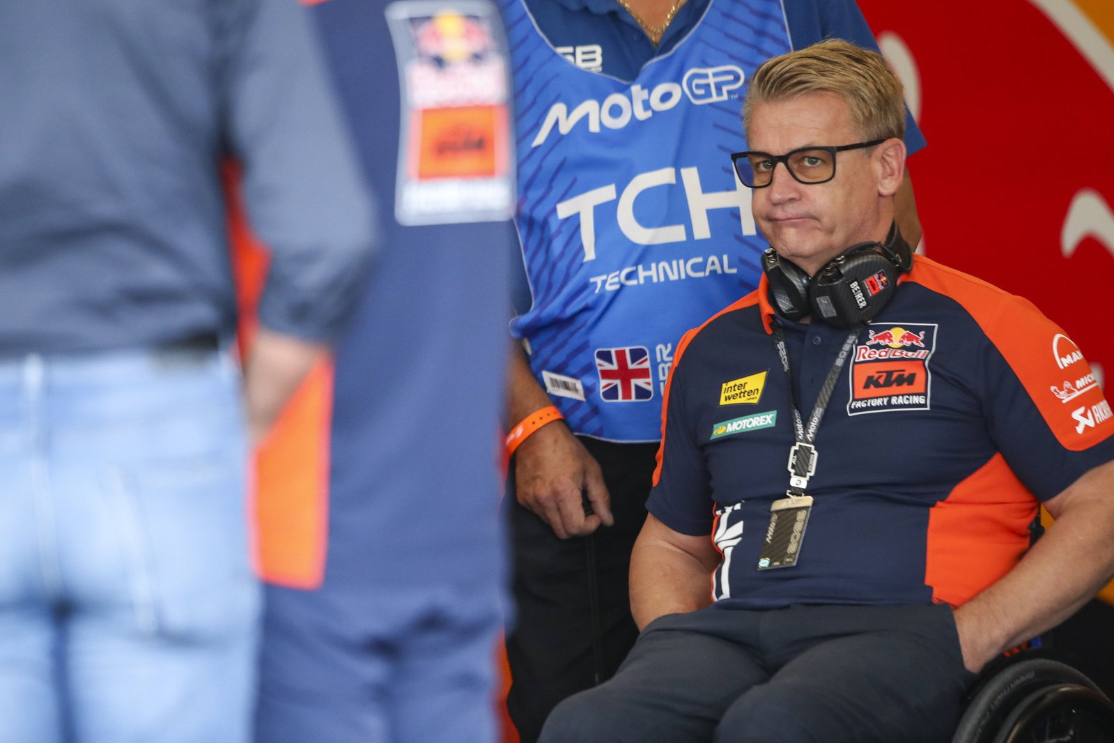 Pit Beirer, 2026 MotoGP British Grand Prix, pit box. Credit: Gold and Goose.