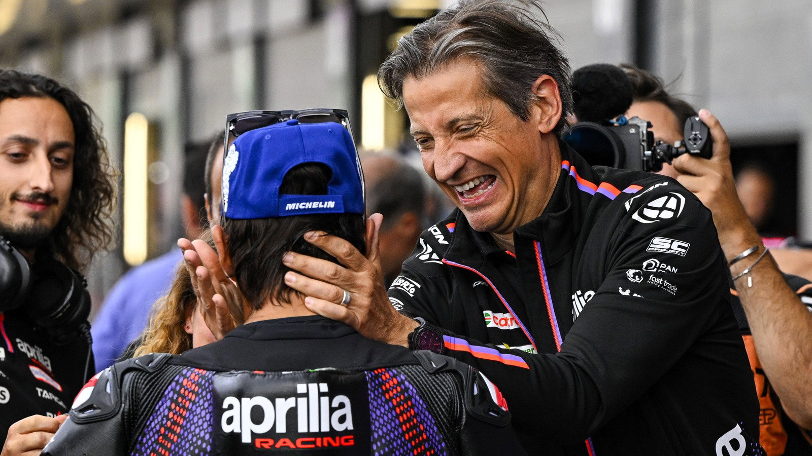 Massimo Rivola, Jorge Martin, 2026 Silverstone MotoGP. 