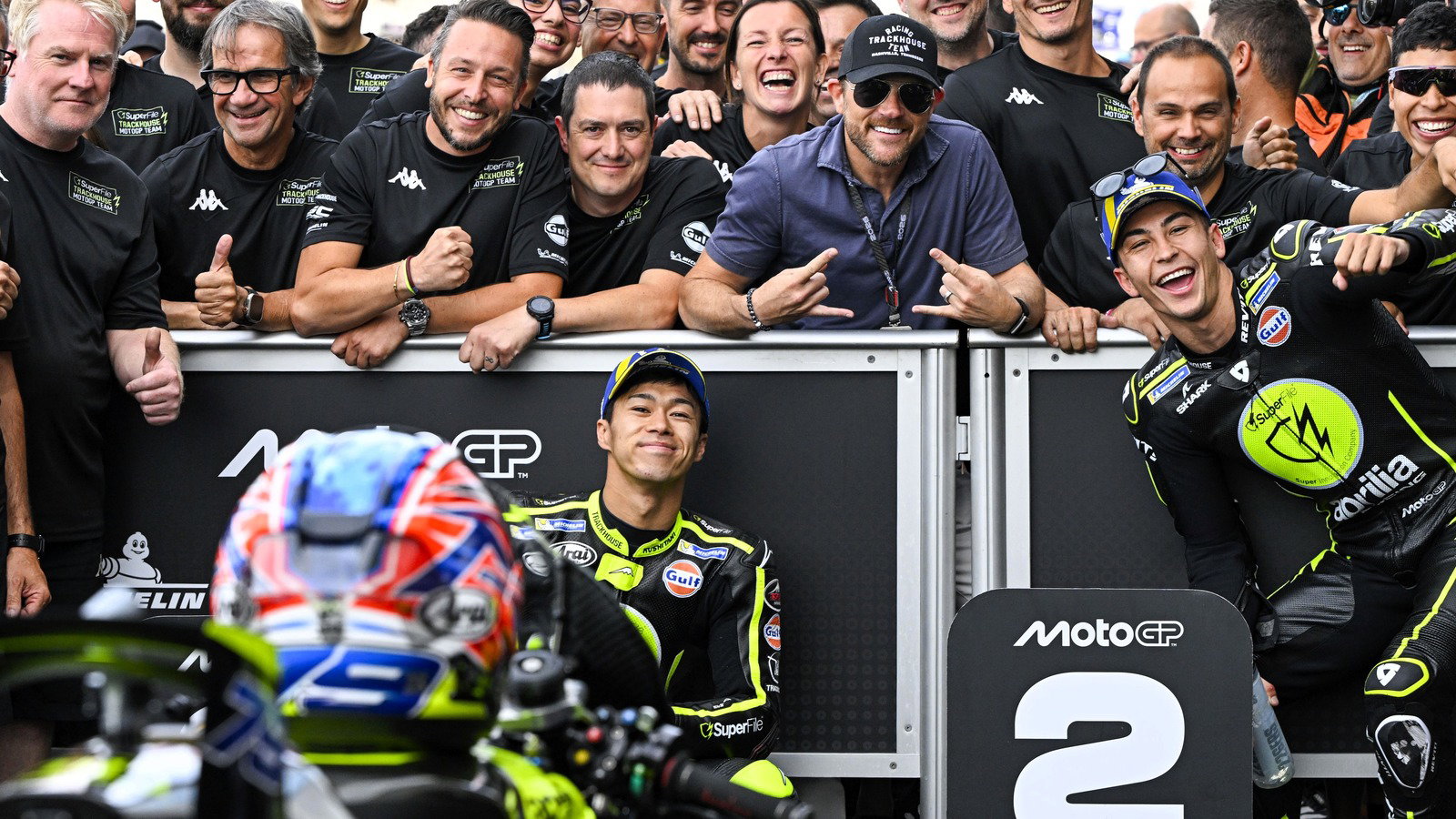 Marks, Ogura, Fernandez, qualifying, Silverstone MotoGP.