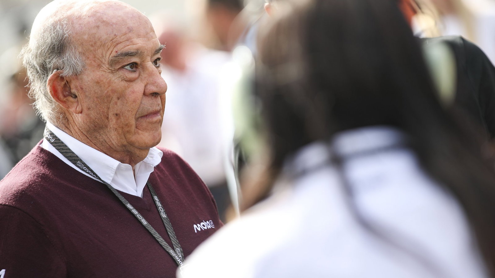 Carmelo Ezpeleta at 2026 MotoGP British Grand Prix. Credit: Gold and Goose.