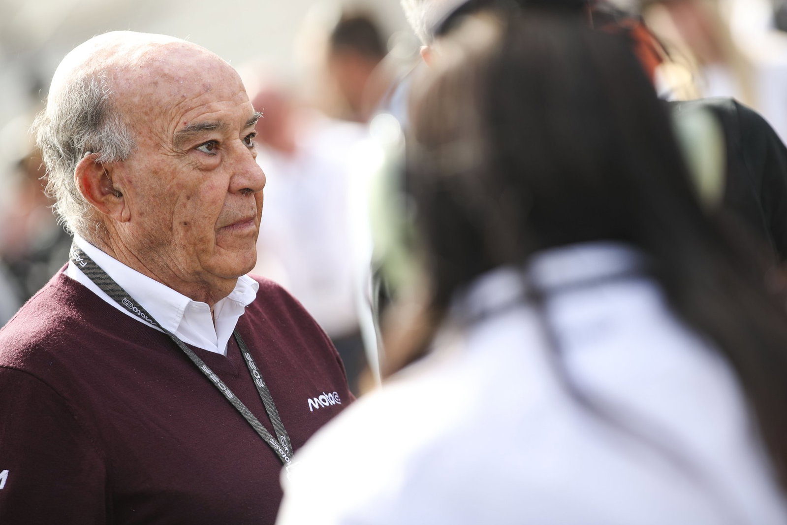 Carmelo Ezpeleta at 2026 MotoGP British Grand Prix. Credit: Gold and Goose.