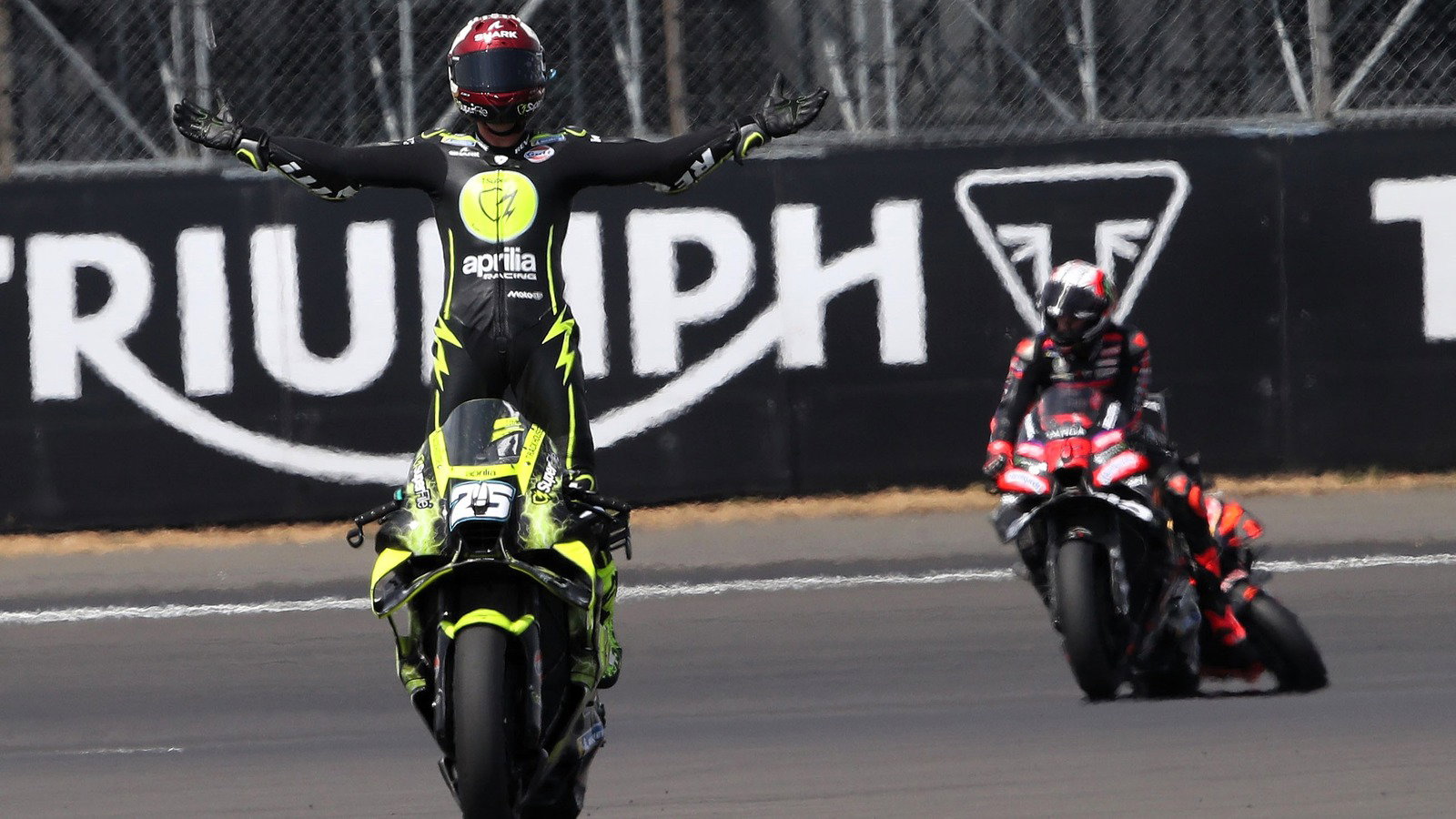 Raul Fernandez wins, 2026 Silverstone MotoGP.