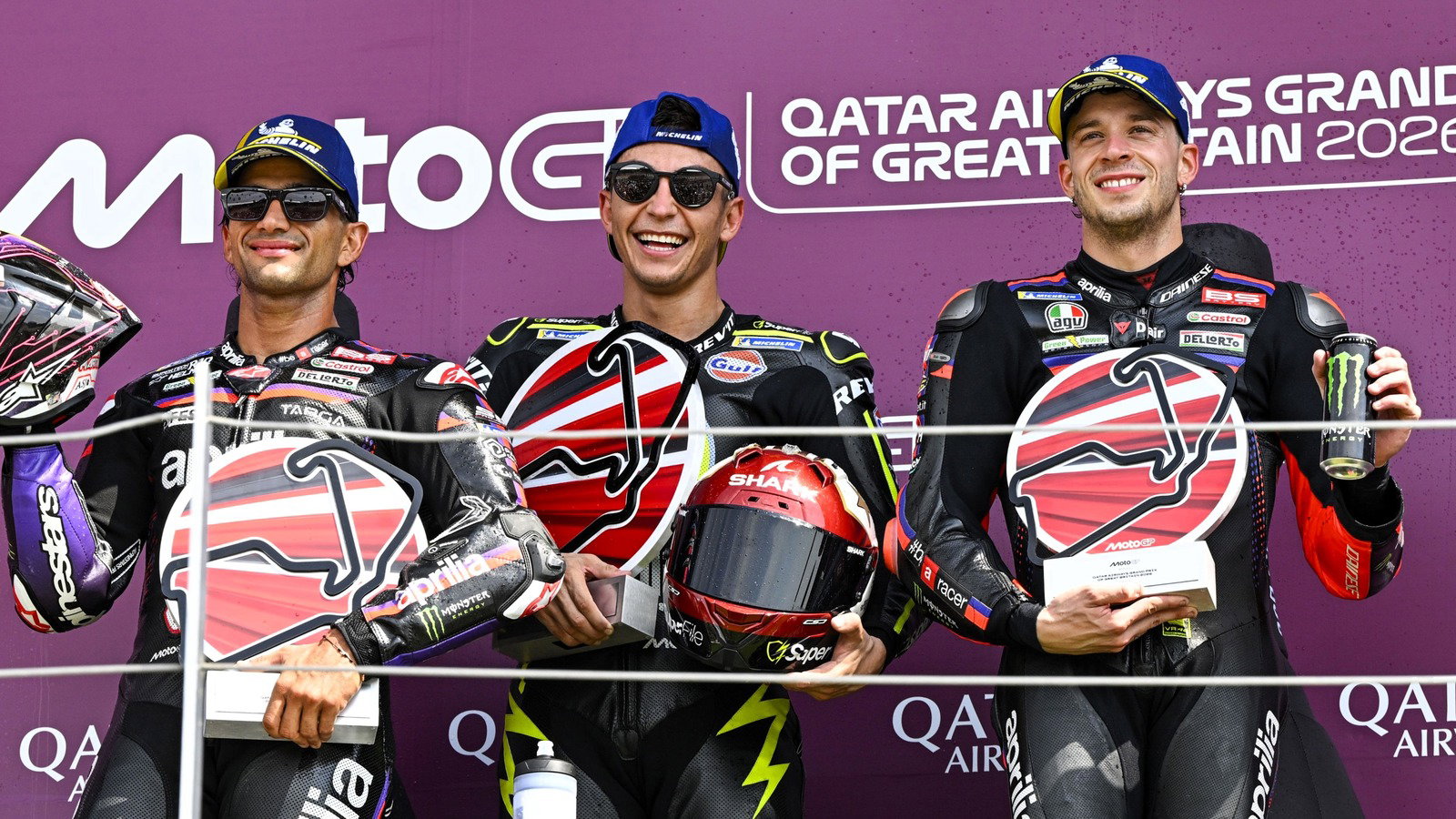 Raul Fernandez, Jorge Martin, Marco Bezzecchi, Silverstone MotoGP.