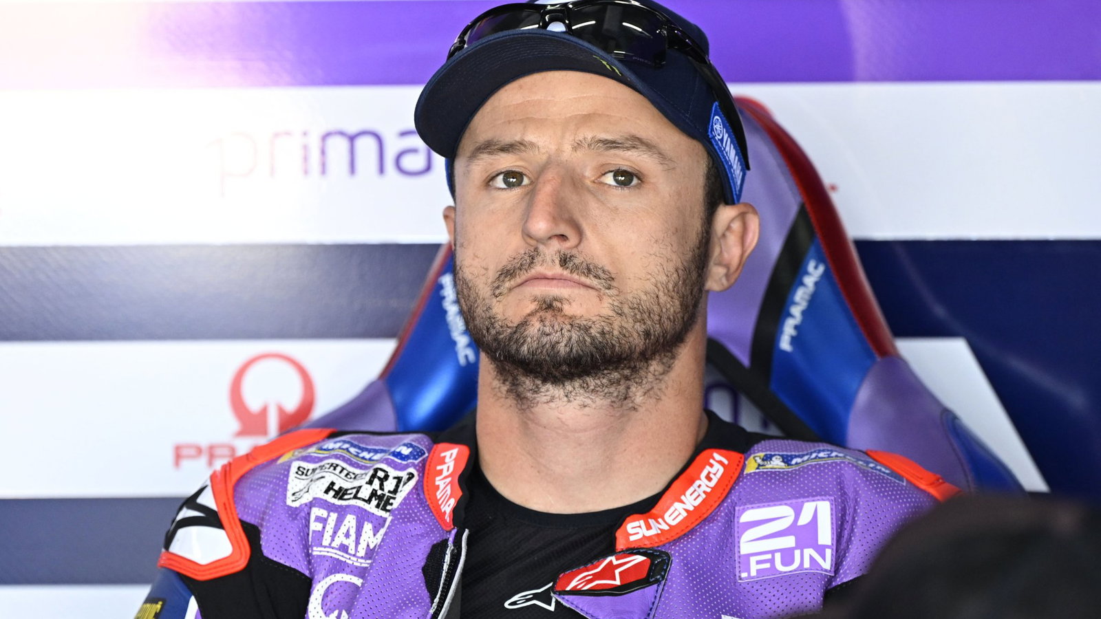 Jack Miller crashed out while chasing Marc Marquez in Practice at the Aragon MotoGP.