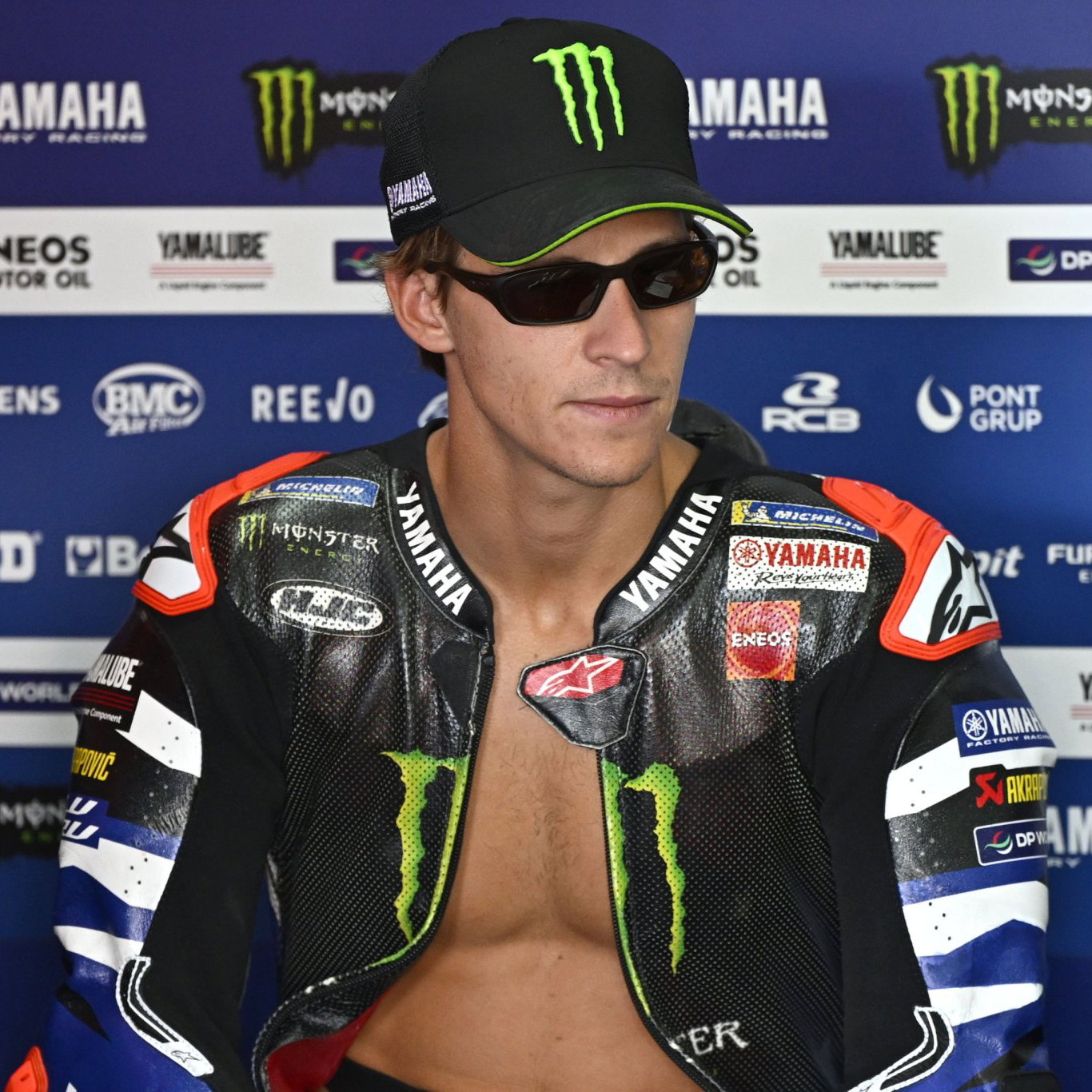 Fabio Quartararo, 2026 MotoGP Aragon Grand Prix, pit box. Credit: Gold and Goose.