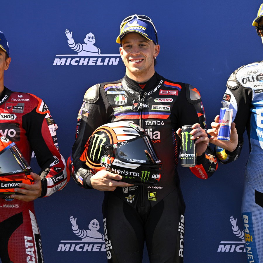 Marco Bezzecchi, Marc Marquez, Alex Marquez, Aragon MotoGP qualifying.