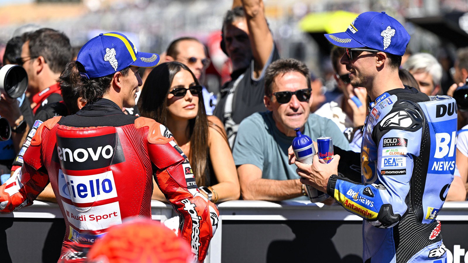 Marc Marquez, Alex Marquez, 2026 Aragon MotoGP qualifying.