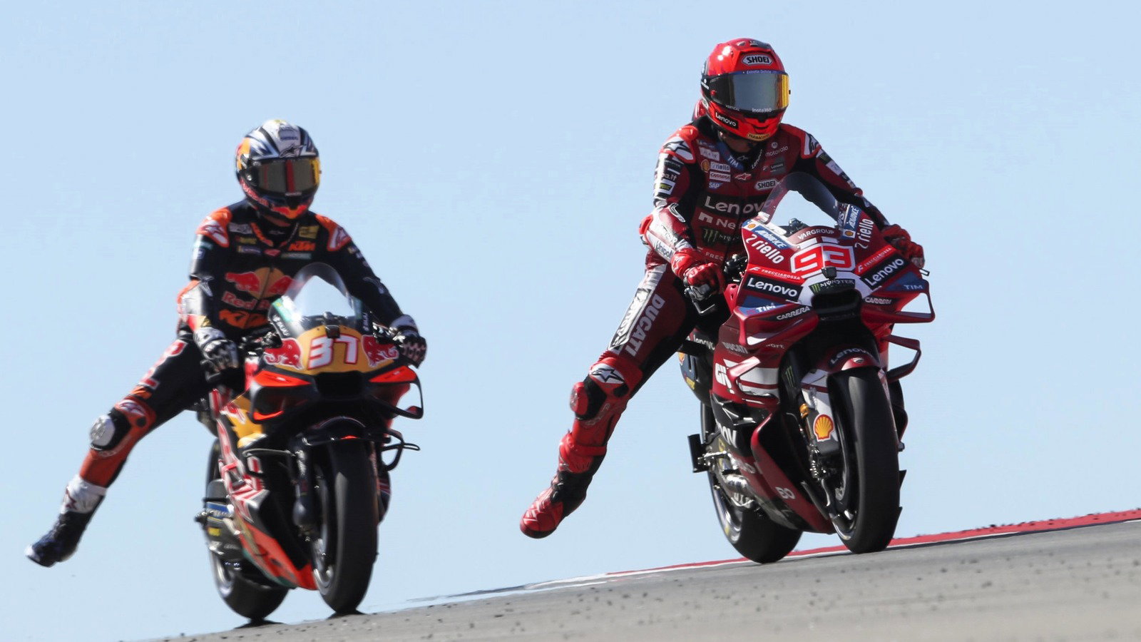 Marc Marquez, Pedro Acosta, 2026 Aragon MotoGP. 