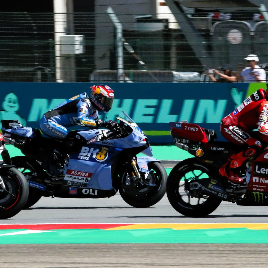 Marc Marquez, Alex Marquez, Marco Bezzecchi, 2026 Aragon MotoGP Sprint.