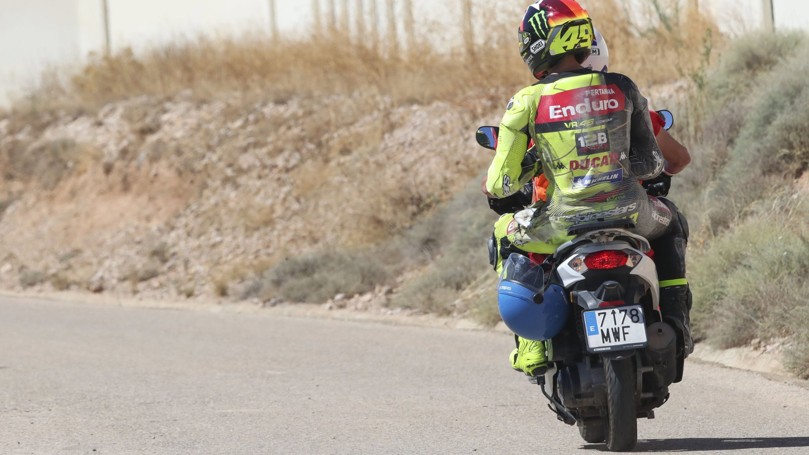 Fabio Di Giannantonio crashed out of the Aragon sprint