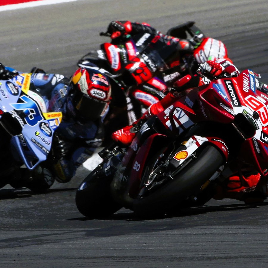 Marc Marquez, Alex Marquez, Marco Bezzecchi, 2026 Aragon MotoGP Sprint.