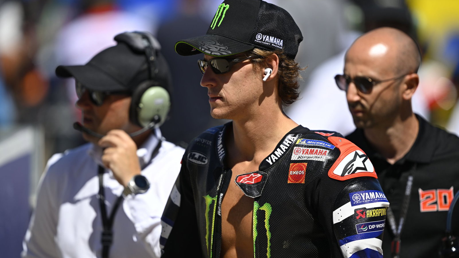 Fabio Quartararo suffered an engine blow-up in the Aragon sprint
