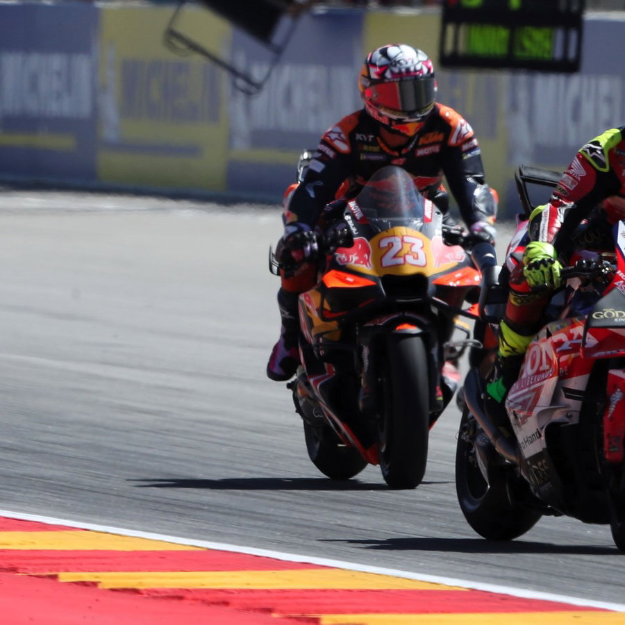 Diogo Moreira, Enea Bastianini, 2026 Aragon MotoGP.