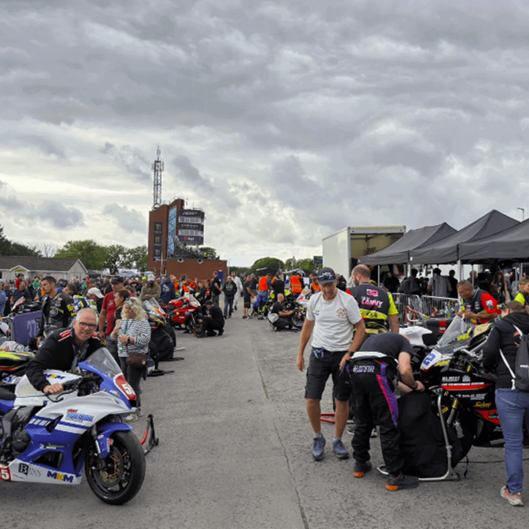 2026 Manx Grand Prix paddock. Credit: Manx Grand Prix.