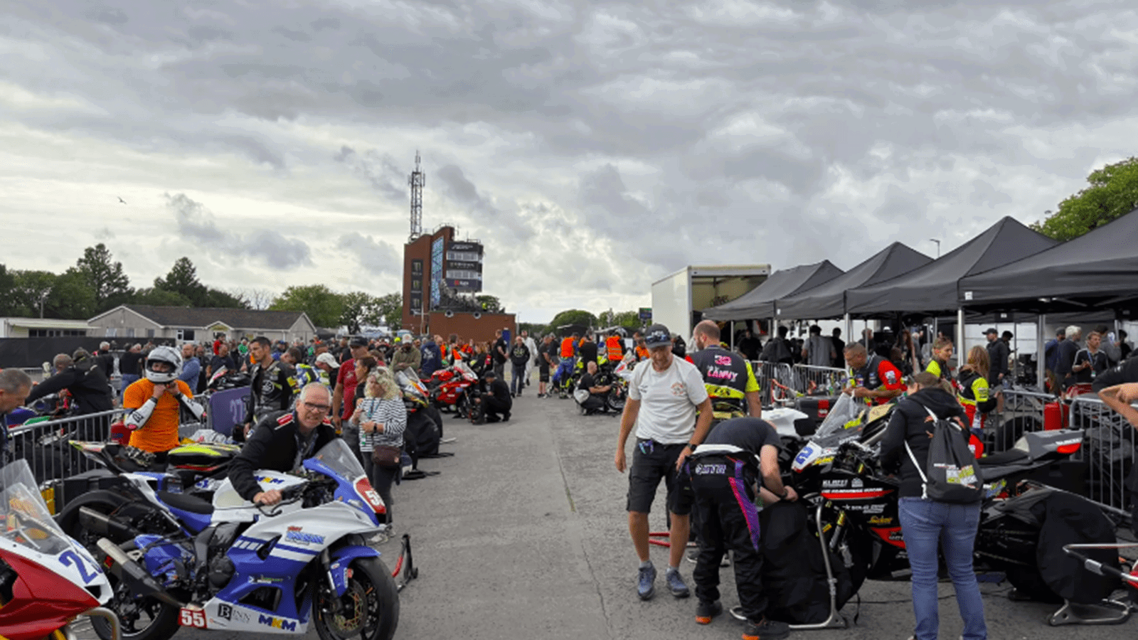 2026 Manx Grand Prix paddock. Credit: Manx Grand Prix.