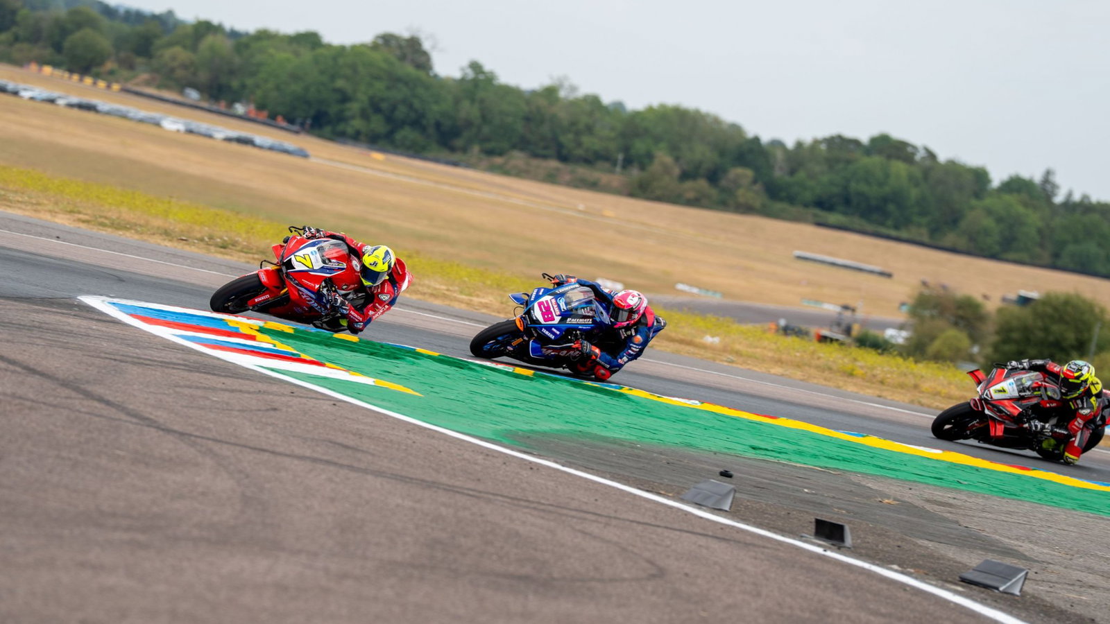 Bradley Ray in Behind race winner Ryan Vickers, in Thruxton BSB race 3