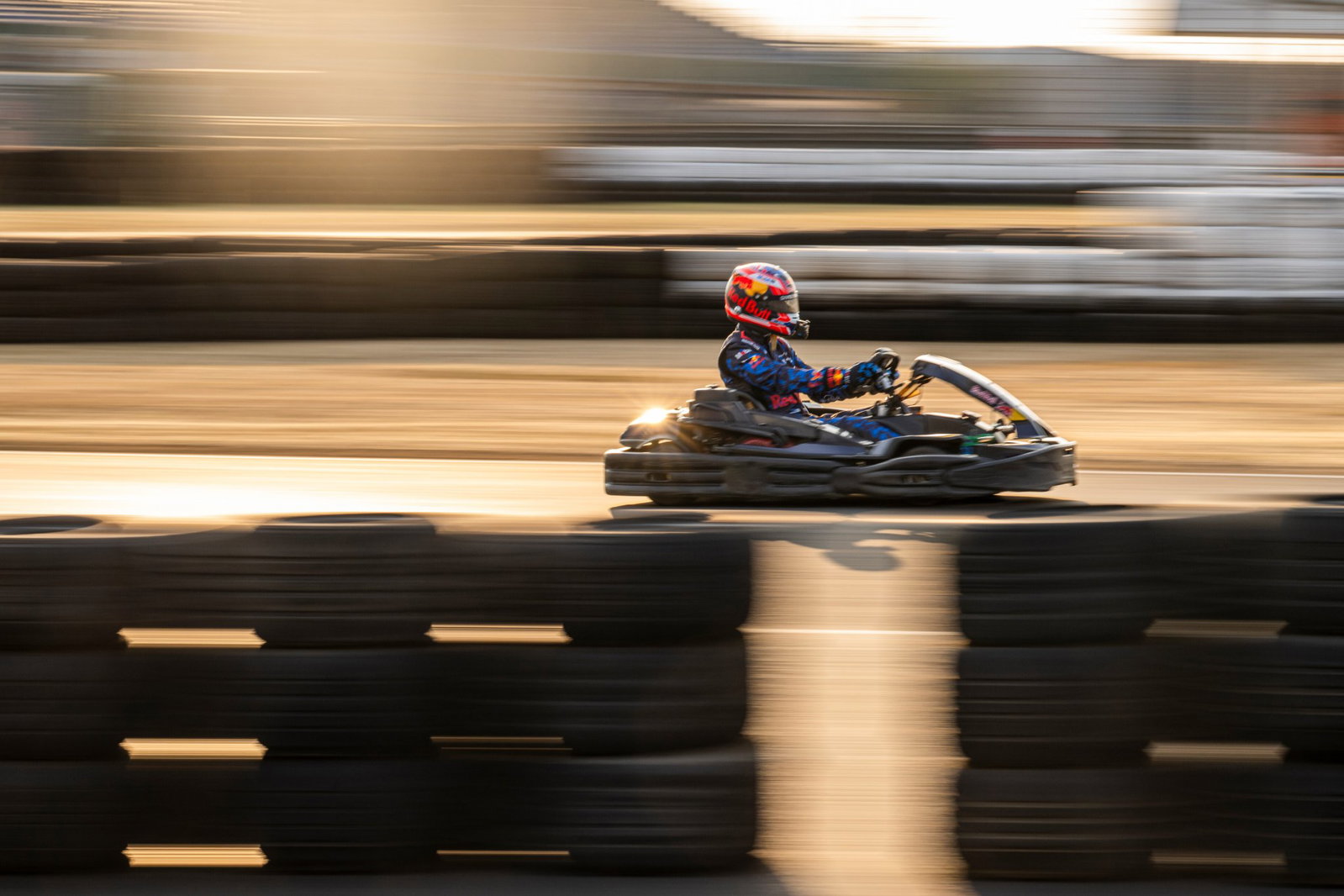 The track has been tested ahead of Verstappen's karting challenge