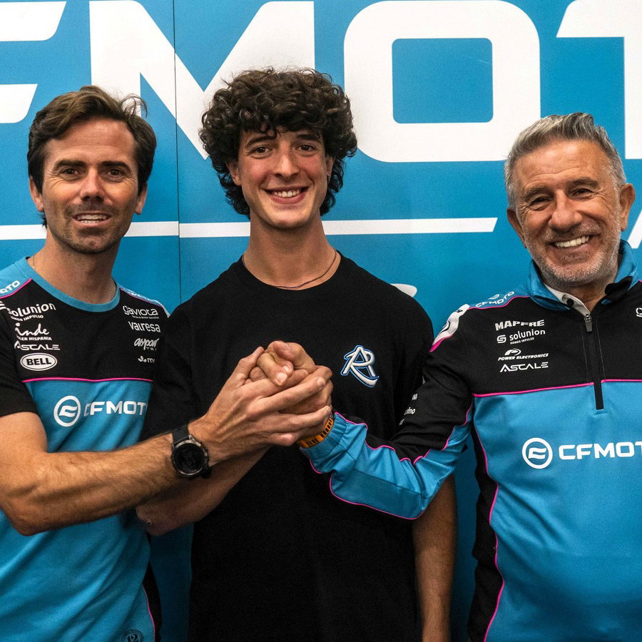 Celestino Vietti joins CFMOTO Aspar for 2027 Moto2 season.