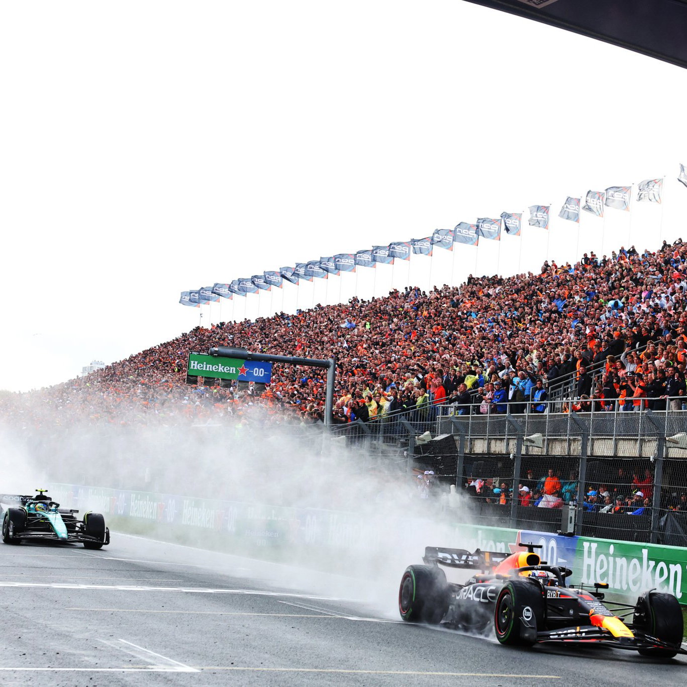 Rain hit the 2023 Dutch Grand Prix at Zandvoort 