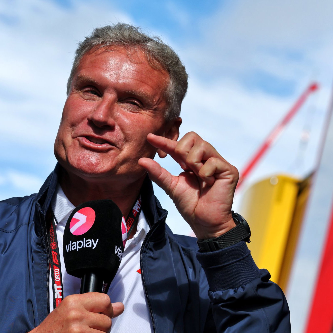 Coulthard in the F1 paddock