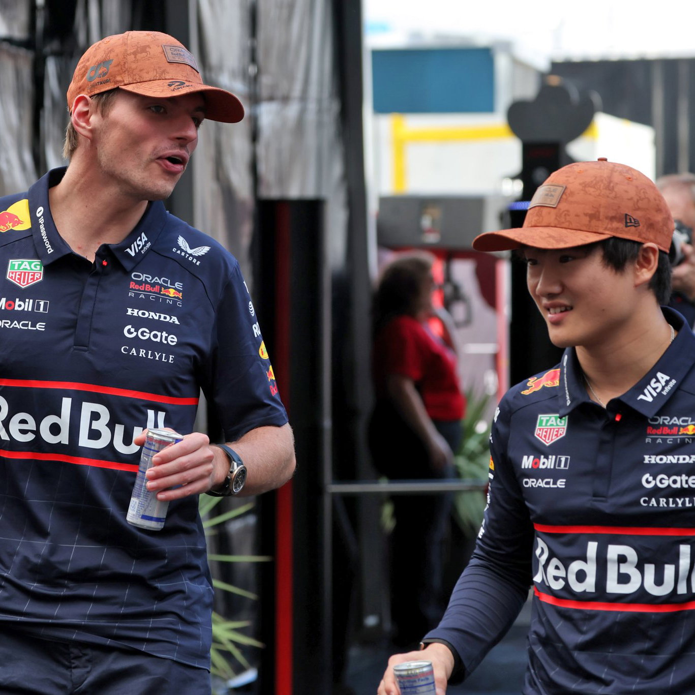 Verstappen and the potentially IndyCar-bound Tsunoda