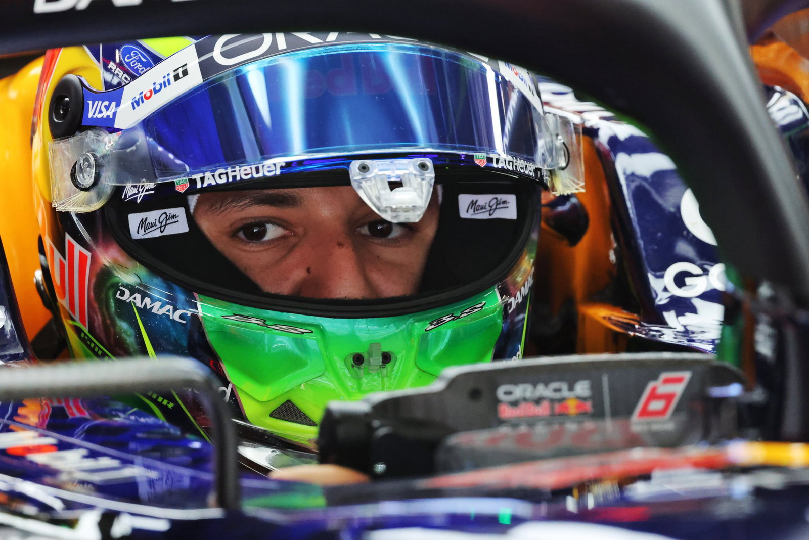 Hadjar injured his wrist boxing during the F1 summer break
