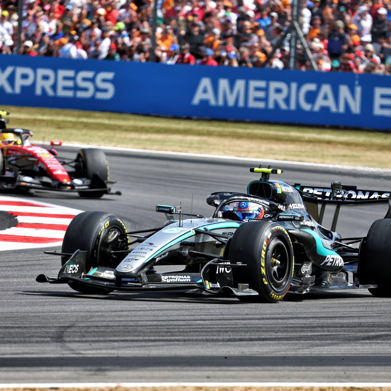 Antonelli won the Silverstone sprint from Hamilton 