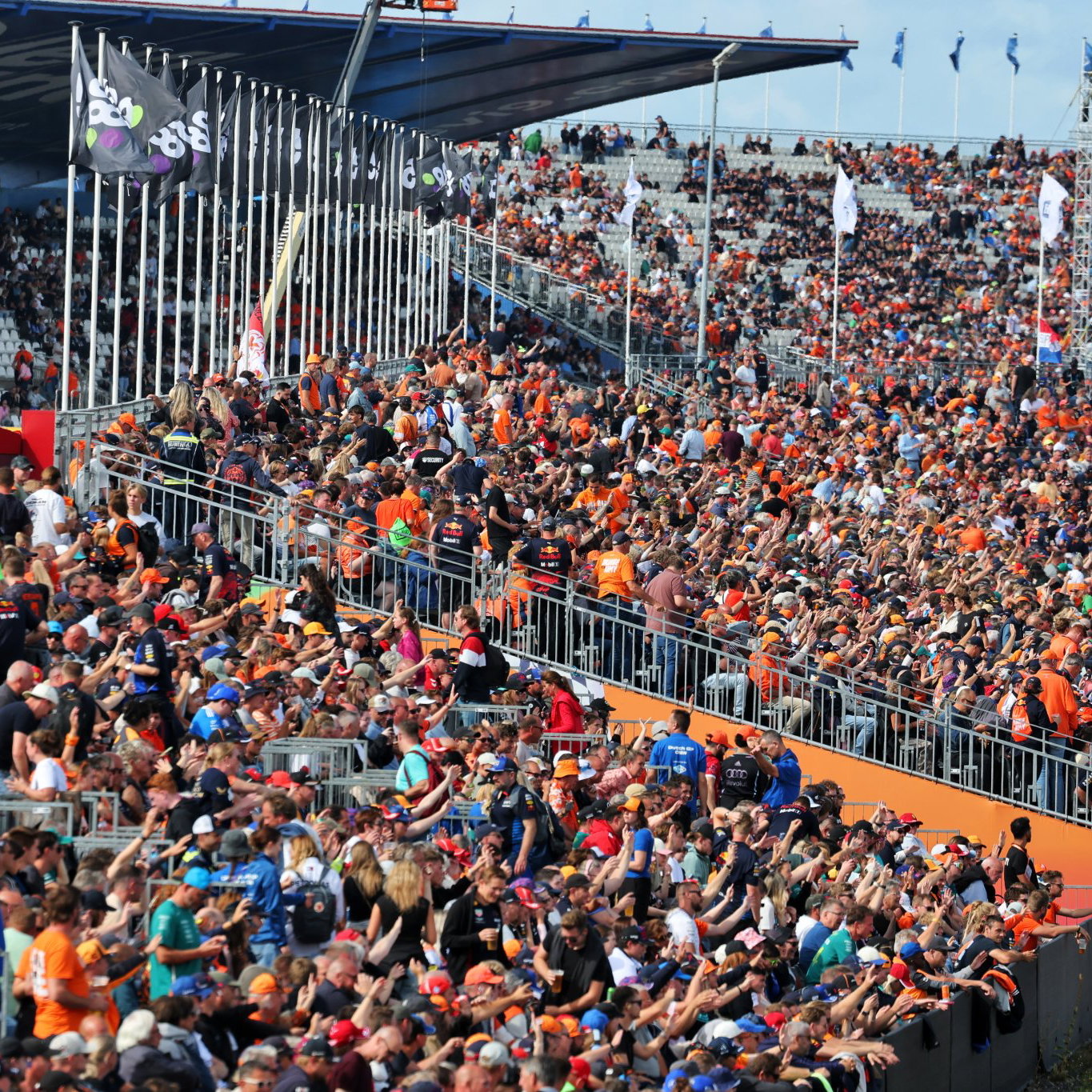 Fans at the Dutch Grand Prix 