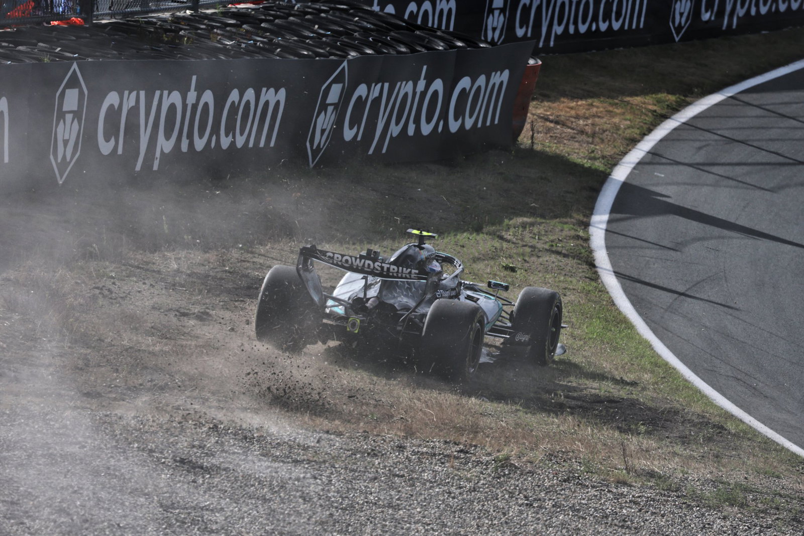 Antonelli took a trip through the gravel in SQ1