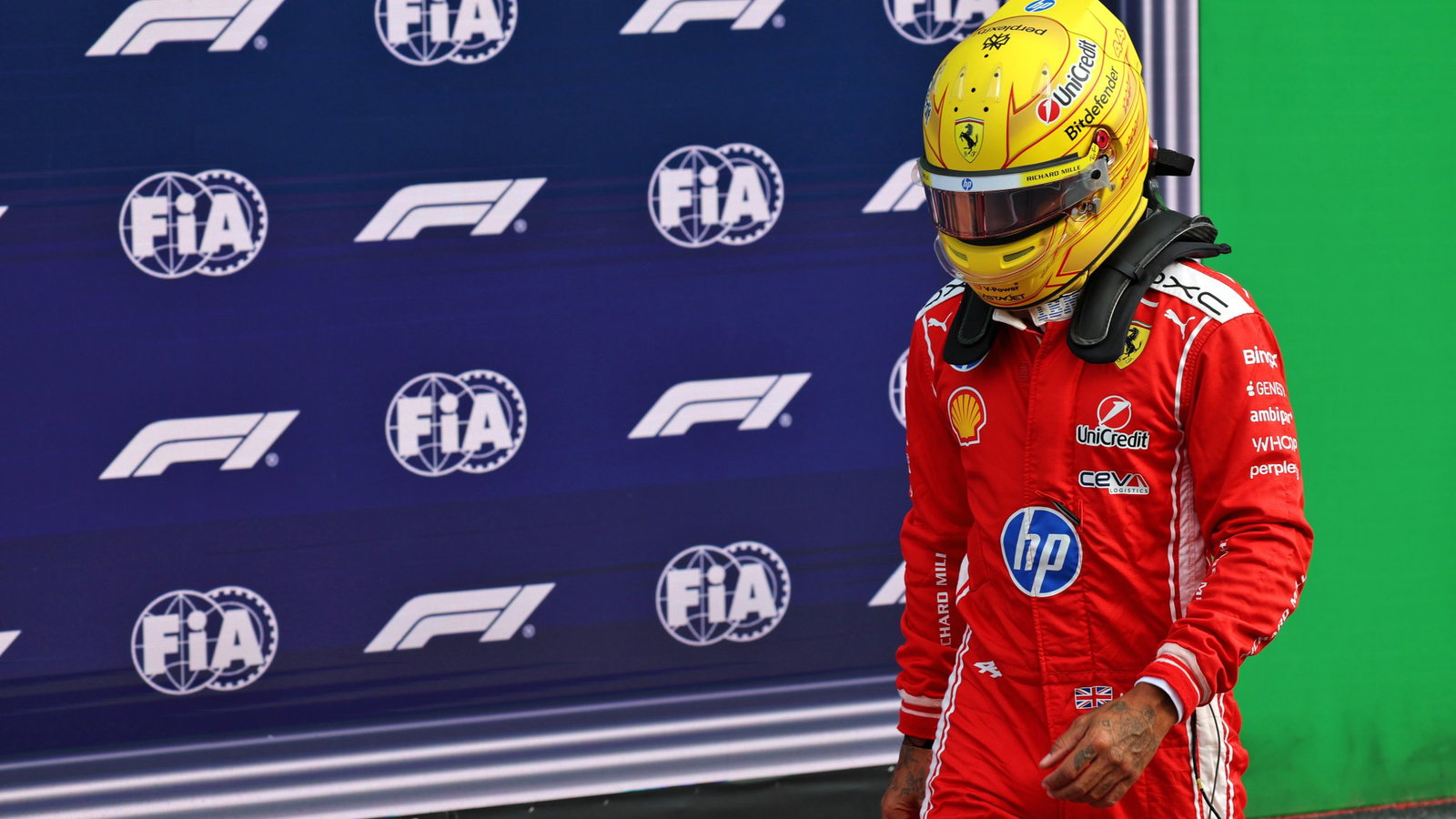 Lewis Hamilton was a frustrated seventh in sprint qualifying 