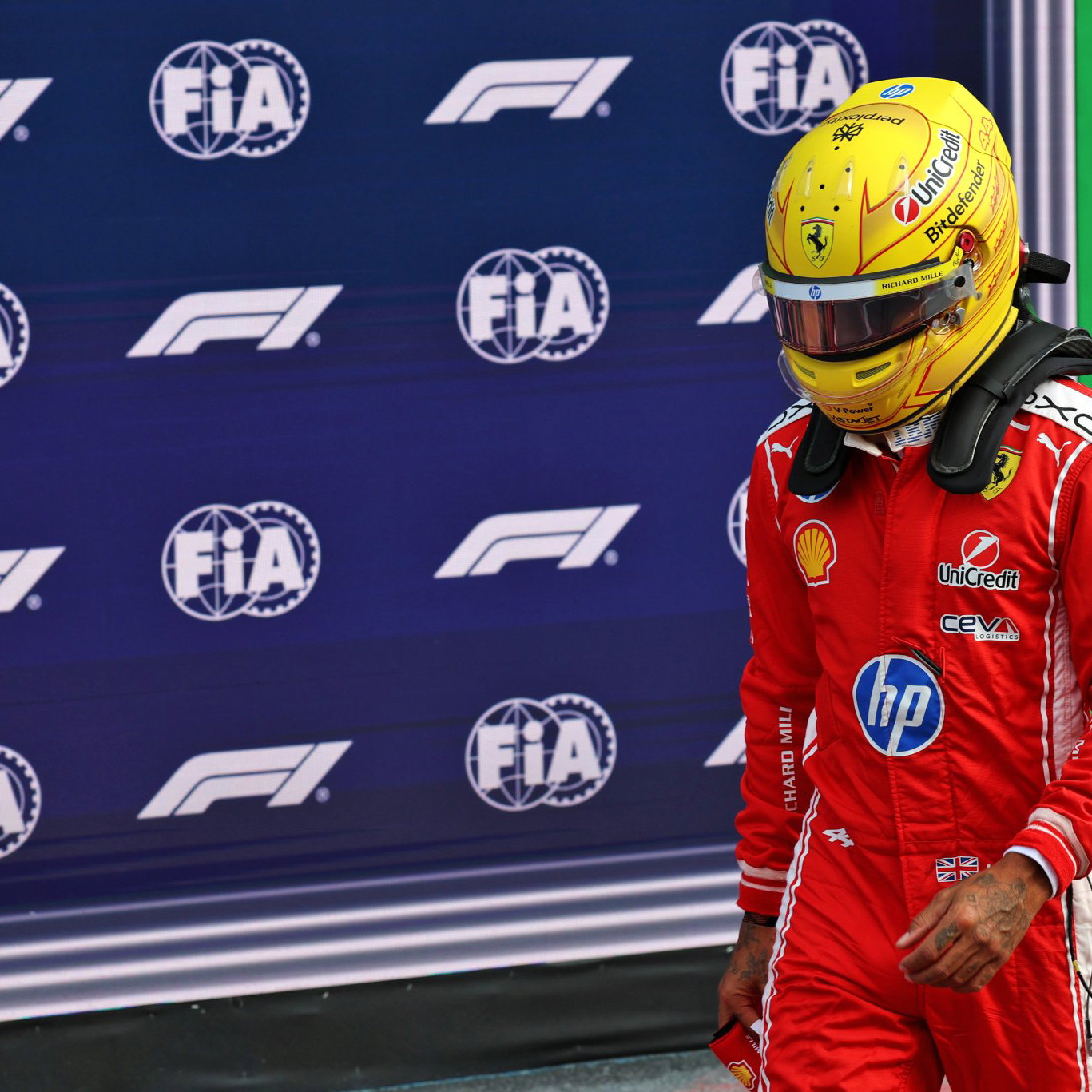 Lewis Hamilton was a frustrated seventh in sprint qualifying