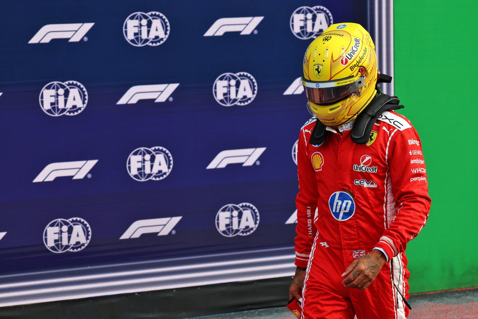 Lewis Hamilton was a frustrated seventh in sprint qualifying