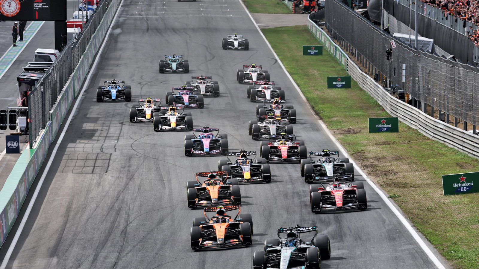 Start of the 2026 Dutch Grand Prix sprint race