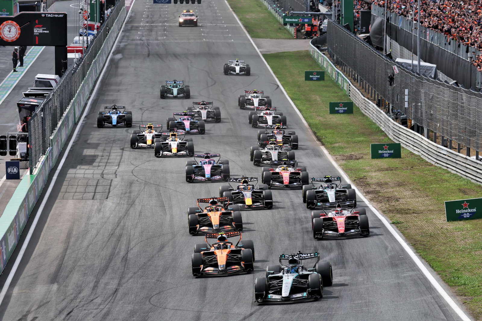 Start of the 2026 Dutch Grand Prix sprint race