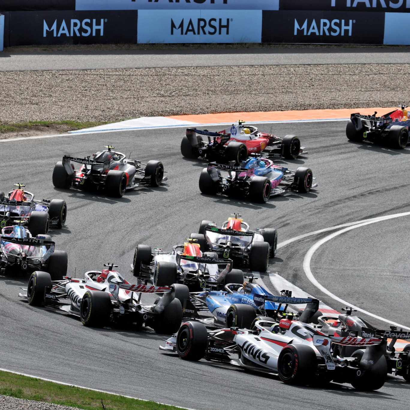 Turn 1 at the Dutch Grand Prix