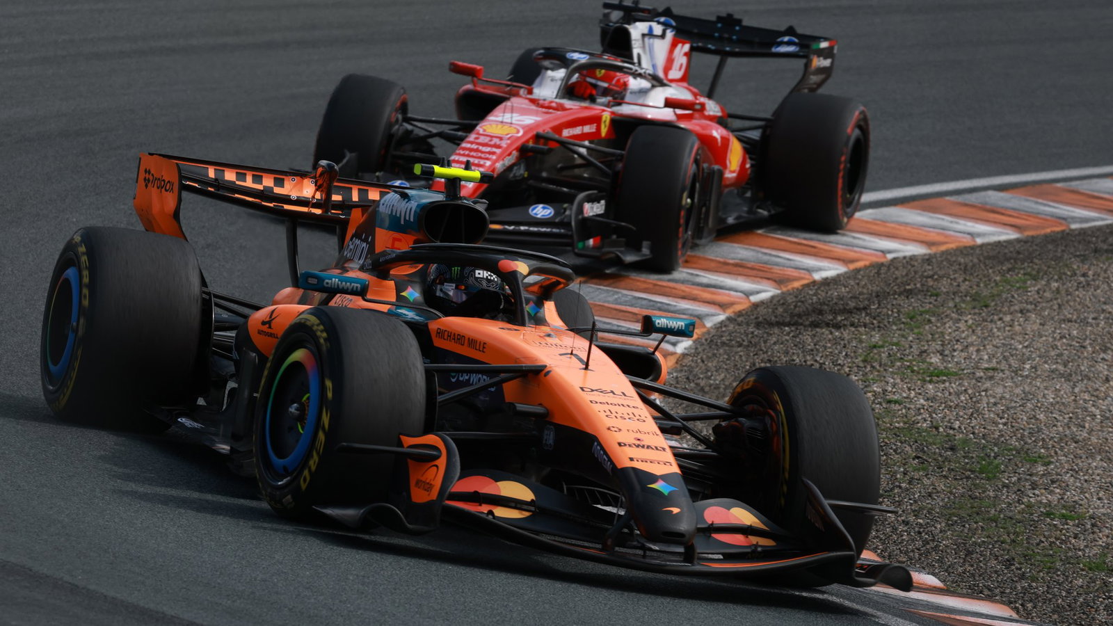 Norris's challenge faded late in the sprint