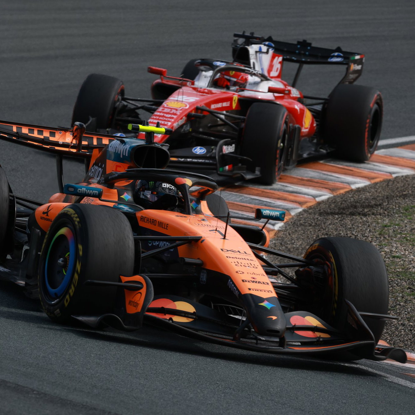 Norris's challenge faded late in the sprint