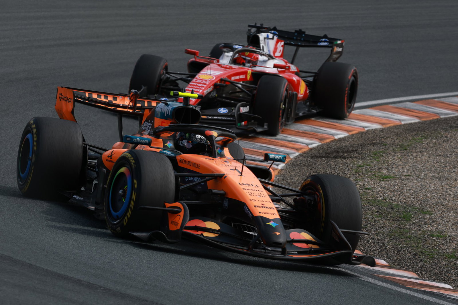Norris's challenge faded late in the sprint