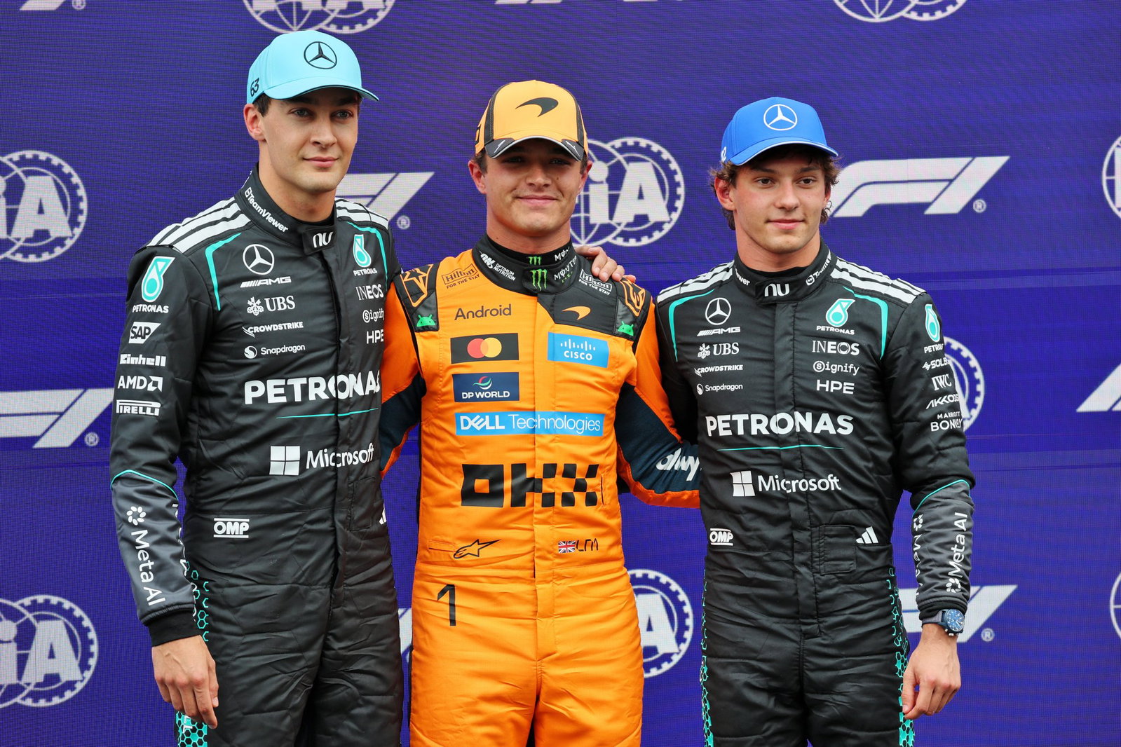 Norris beat the Mercedes drivers to pole at Zandvoort 
