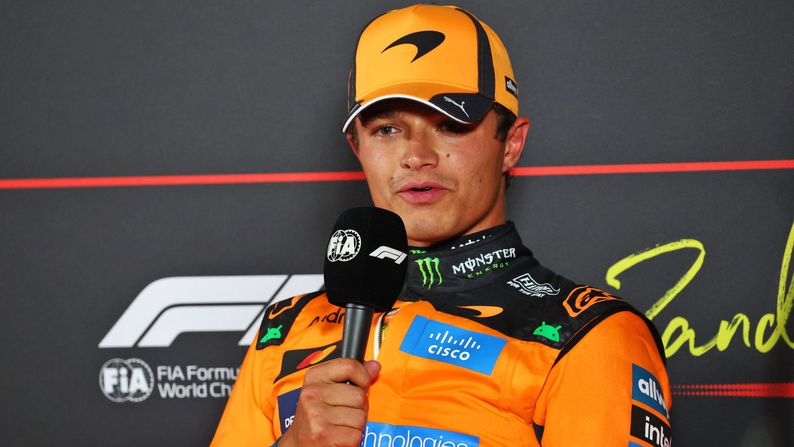 Norris speaks after taking pole at Zandvoort